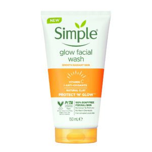 Simple Glow Facial Wash Natural Clay (150ml)